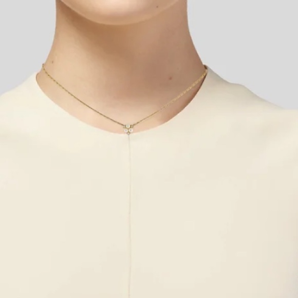 Christian Dior Vintage Faux Pearl & Crystal Pendant Necklace - Picture 2 of 4